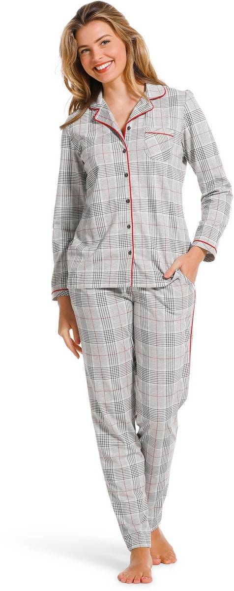 Pyjama gris manches longues Pastunette 25222-336-6